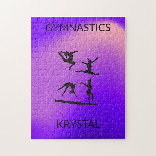 GYMNASTICS PUZZLE PERSONALISIERT! (Vertikal)
