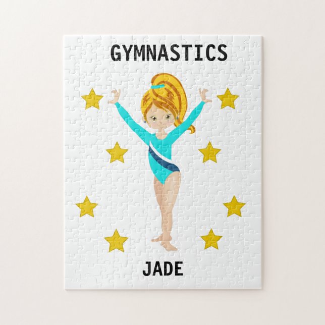 GYMNASTICS PUZZLE POUR LES FILLES PERSONNALISÉ. (Vertical)