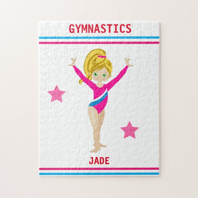  GYMNASTICS PUZZLE POUR LES FILLES PERSONNALISÉES (Vertical)