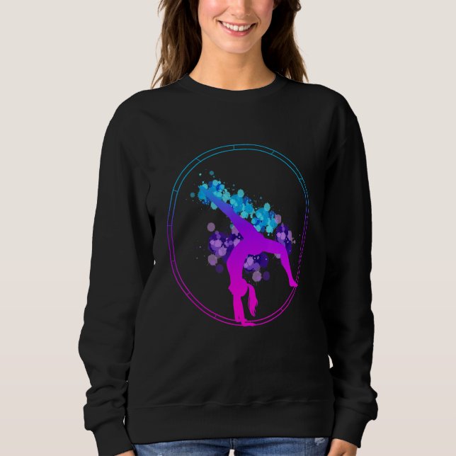 gymnastics rhönrad gymnsatik gymnastics coach spor sweatshirt (Vorderseite)