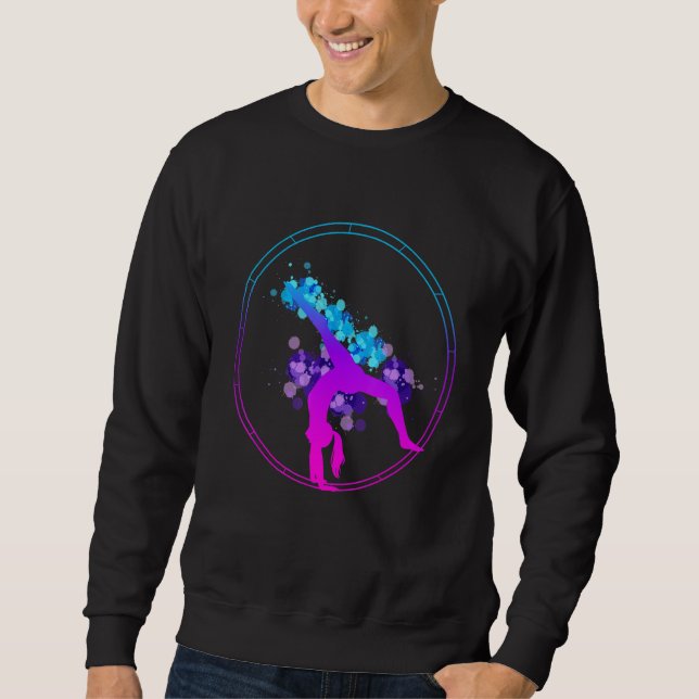gymnastics rhönrad gymnsatik gymnastics coach spor sweatshirt (Vorderseite)