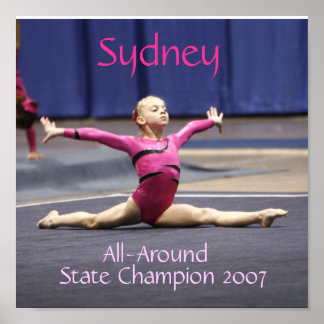 Gymnastics Splits Poster