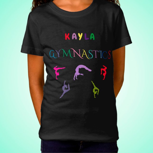 GYMNASTICS T - SHIRT MIT GYMNAST PERSONALISIERT. (Von Creator hochgeladen)