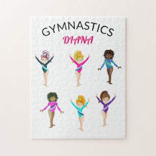 Gymnastik 6 Gymnast personalisierte Girl's