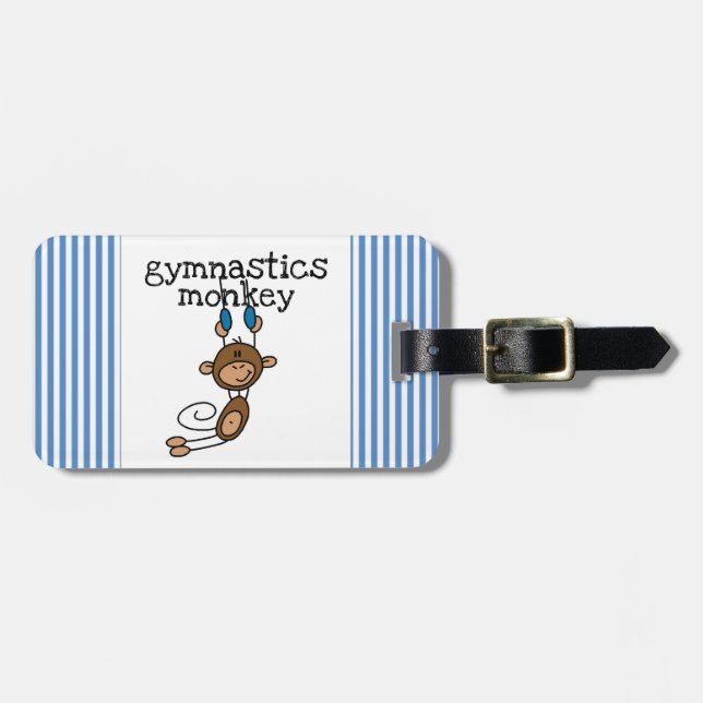 Gymnastik-Affe Gepäckanhänger (Vorderseite horizontal)