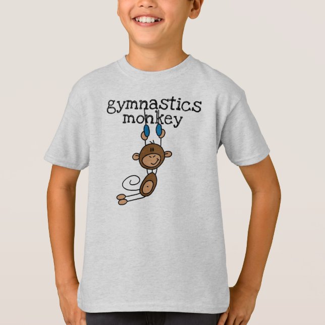 Gymnastik-Affe T-Shirt (Vorderseite)