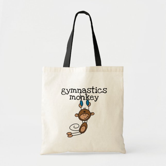 Gymnastik-Affe-T-Shirts und Geschenke Tragetasche (Vorne)