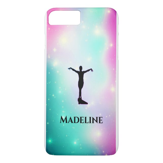 Gymnastik Apple iPhone Case - Personalisieren mit/ (Rückseite)