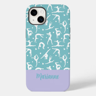 Gymnastik Aquamarin Individuelle Name Girlie iPhone 14 Plus Hülle