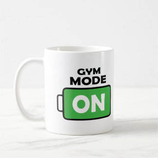 Gymnastik auf motivierten Kaffee Lover Tasse Gesch
