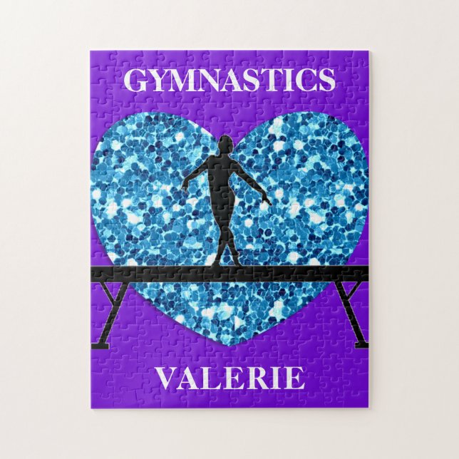 Gymnastik Balance Beam Lila Aquamarin (Vertikal)