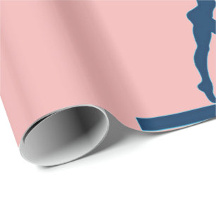 Gymnastik Balance Beam Pink Wrapping Paper Geschenkpapier