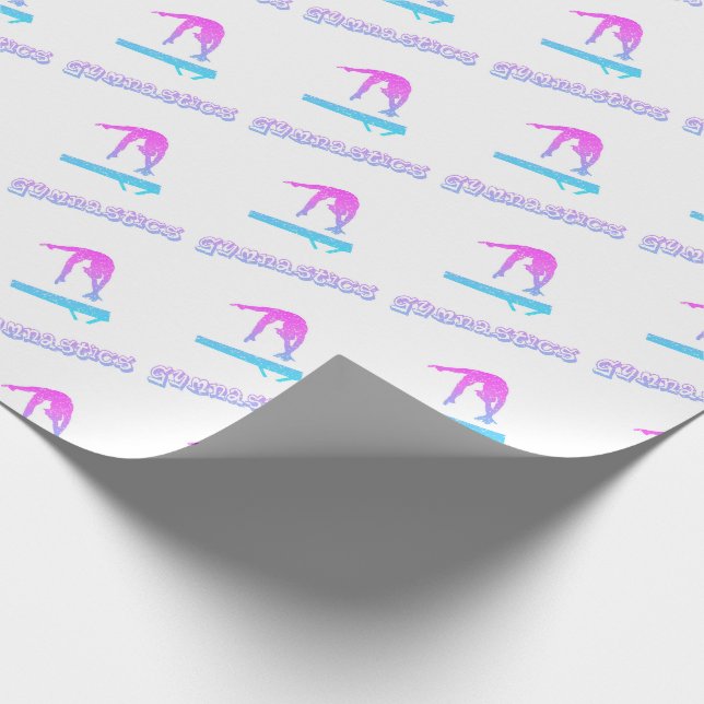 Gymnastik Balanceblatt Geschenkpapier (Ecke)