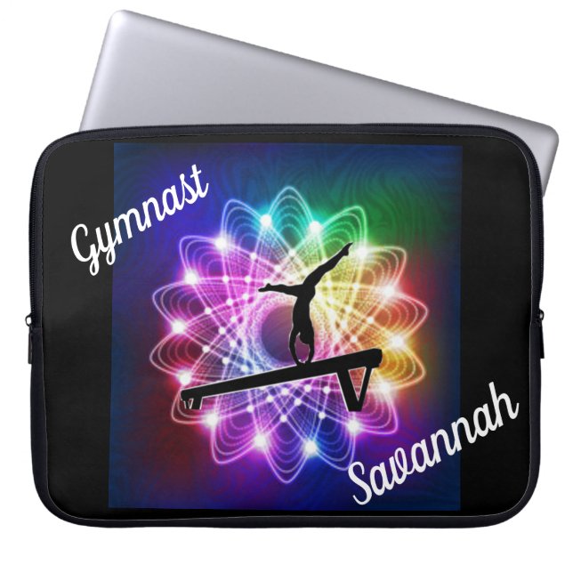 Gymnastik-Balancegebälk Laptop-Sieb Individuelle N Laptopschutzhülle (Vorderseite)