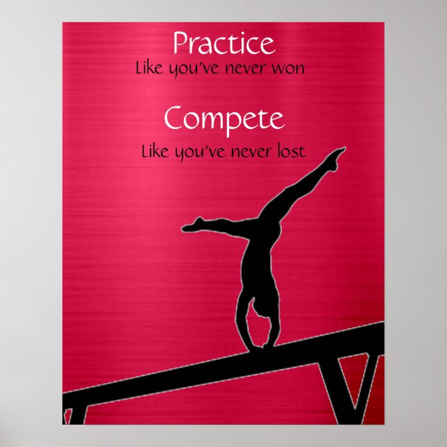 Gymnastik / Balanceposter Poster (Vorne)