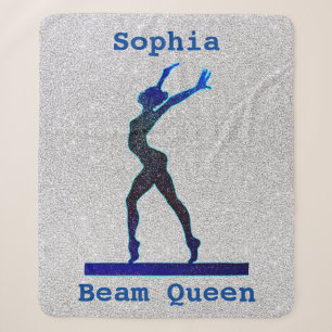 Gymnastik Beam Queen Blue / Silver Sherpa Blanket Sherpadecke