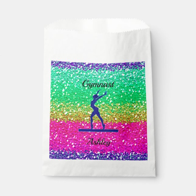 Gymnastik Beam Sparkle Geschenktütchen (Vorderseite)