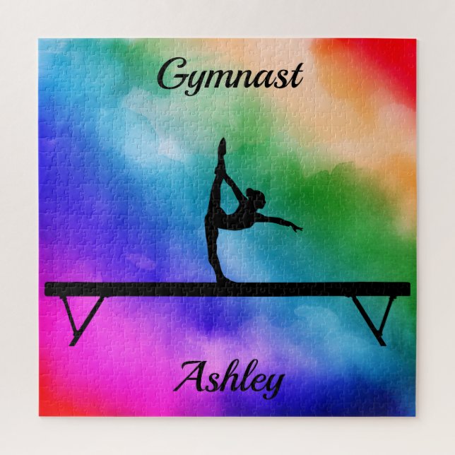 Gymnastik Beam Watercolor (Vertikal)