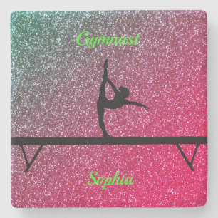 Gymnastik Beam Watermelon Sparkle Steinuntersetzer