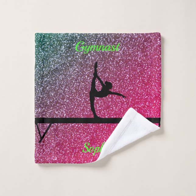 Gymnastik Beam Watermelon Sparkle Waschlappen (Waschlappen)