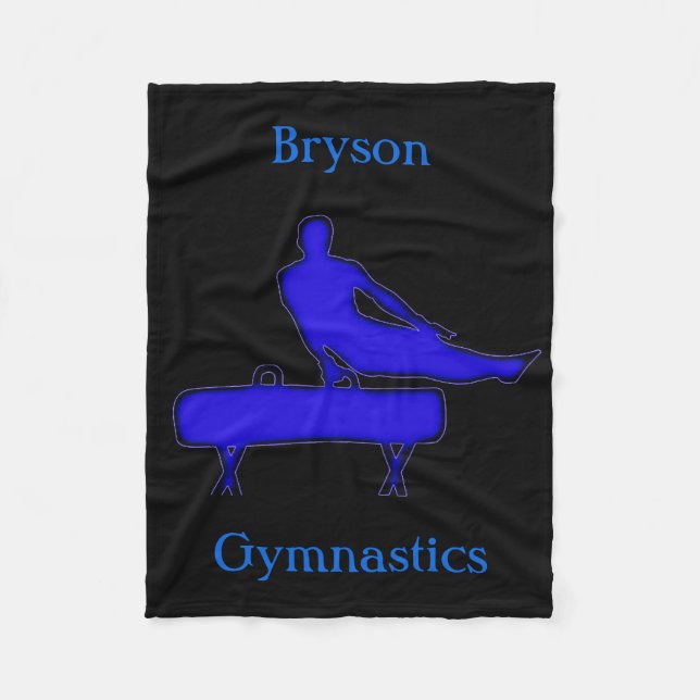 Gymnastik Blanket für Jungen - Pommel Horse Fleecedecke (Vorderseite)