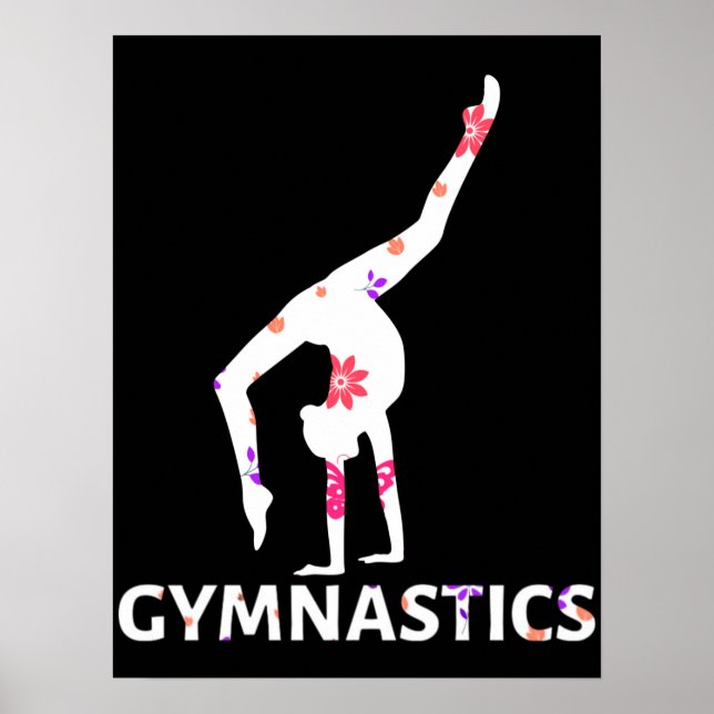 Gymnastik Blume Power Handstand Poster (Vorne)
