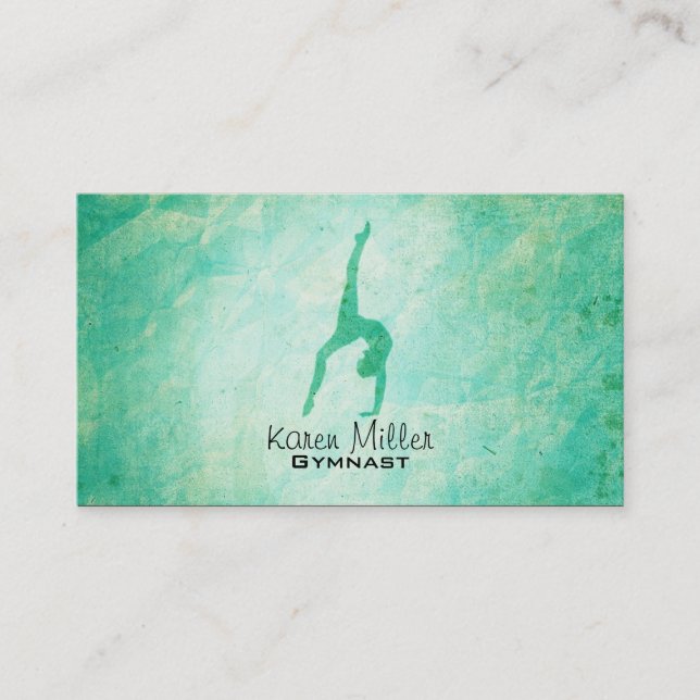 Gymnastik Business Cards Visitenkarte (Vorderseite)