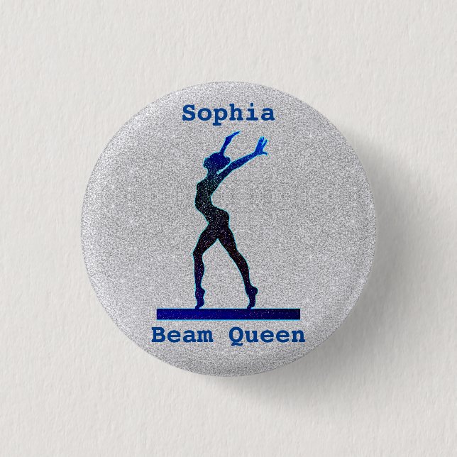 Gymnastik Button Buttons für Girls Beam Queen (Vorderseite)