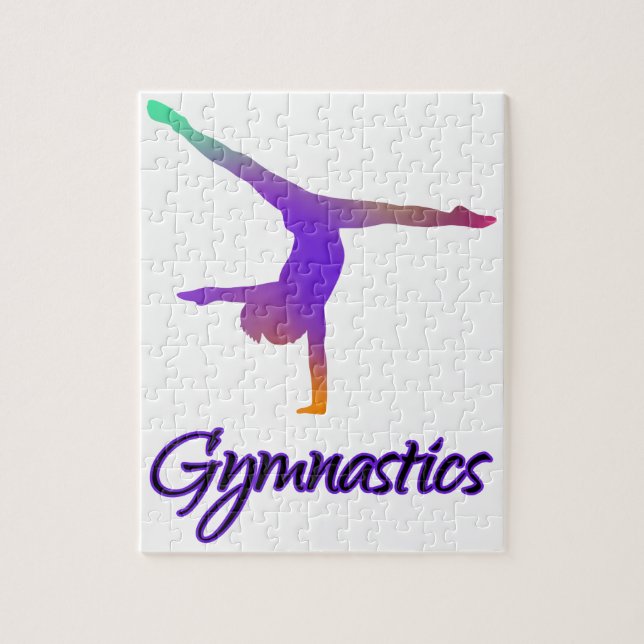 Gymnastik Cartwheel Pink Lila Ombre Gradient (Vertikal)