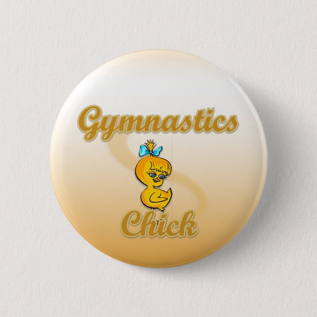 Gymnastik Chick Button (Vorderseite)