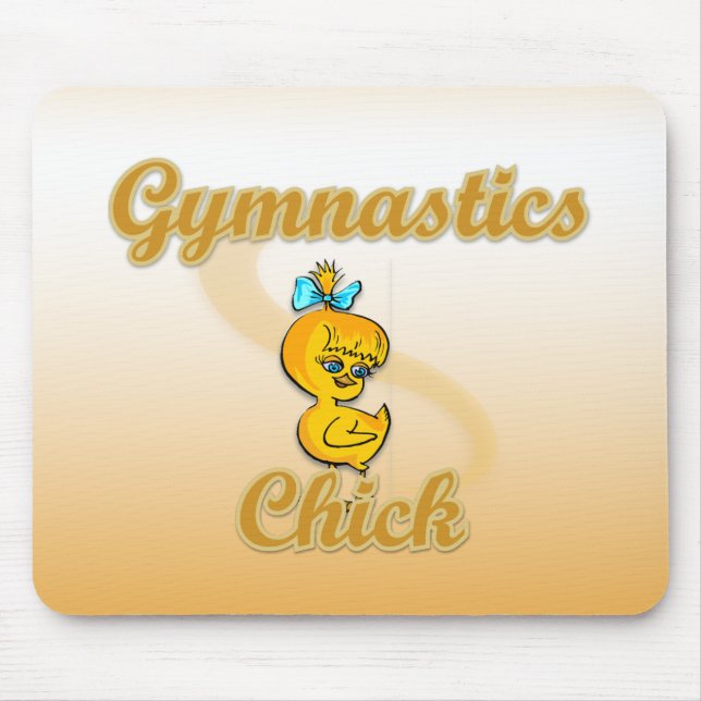 Gymnastik Chick Mousepad (Vorne)