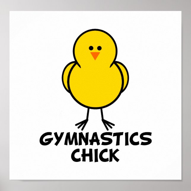 Gymnastik Chick Poster (Vorne)