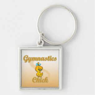 Gymnastik Chick Schlüsselanhänger
