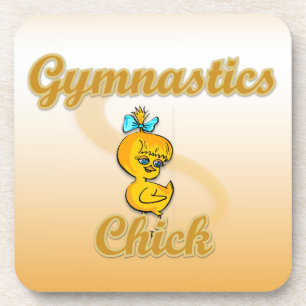 Gymnastik Chick Untersetzer