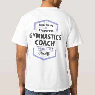 Gymnastik Coach Logo Geschenke. T-Shirt