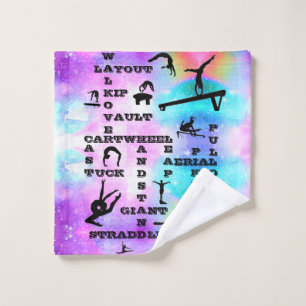 Gymnastik Crosswords Hologram Skills Wash Tuch