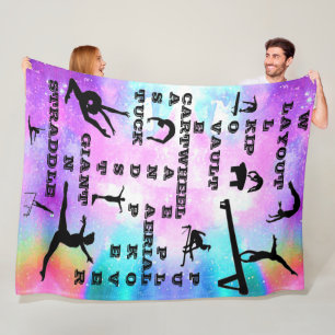 Gymnastik Crosswords Skills Fleece Blankon
