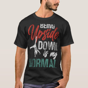Gymnastik Damen und Herren Girls Teens Gymnast Tan T-Shirt
