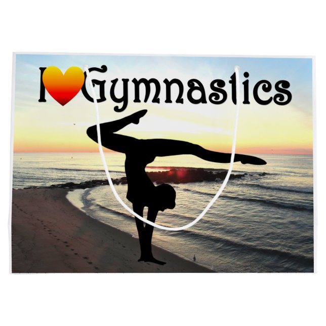 GYMNASTIK-DESIGN GROßE GESCHENKTÜTE (Rückseite)