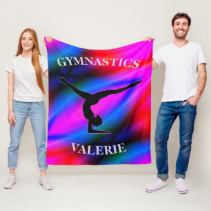 Gymnastik farbenfrohe Fleece Blankon