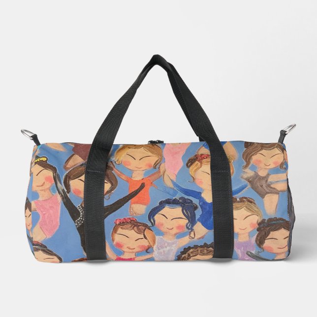 Gymnastik farbiges Mustergeschenk Duffle Bag (Vorderseite)