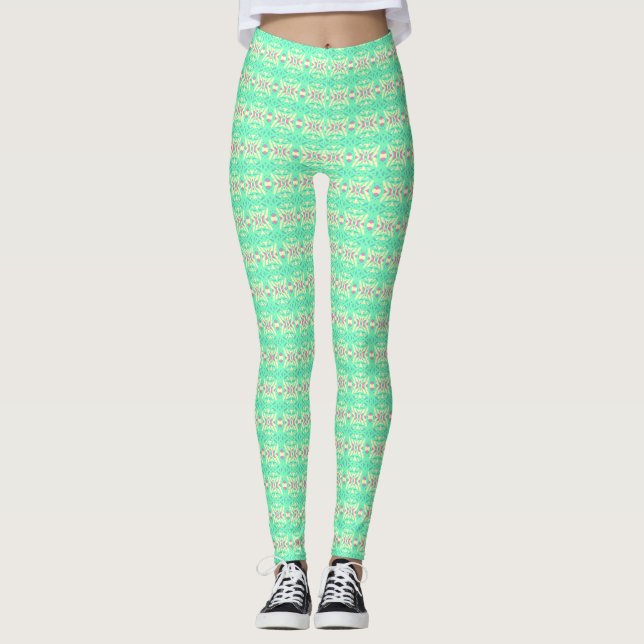 Gymnastik-Fitness in Gymnastik-Deko Leggings (Vorderseite)