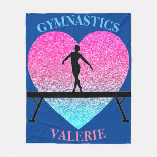Gymnastik Fleece Blanket mit dem Namen Gymnast