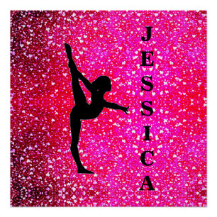 Gymnastik Floating Heart Poster