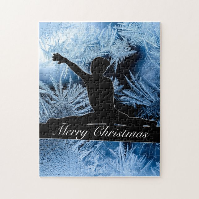 Gymnastik "Frohe Weihnachten" gefroren (Vertikal)