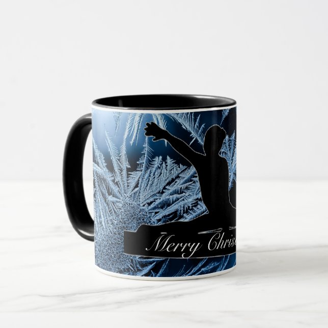 Gymnastik "Frohe Weihnachten" gefroren Tasse (Vorderseite Links)
