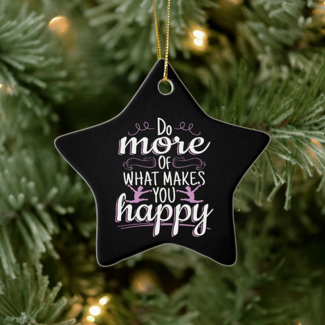 Gymnastik für Mädchen - Motivierend Glücksangebot Keramik Ornament (Baum)