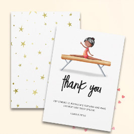 Gymnastik-Geburtstag der Afrikanerin Dankeskarte