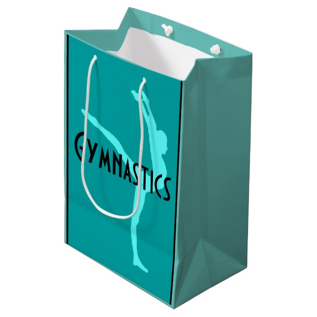 Gymnastik-Geschenktasche Mittlere Geschenktüte (Vorderseite Schrägansicht)
