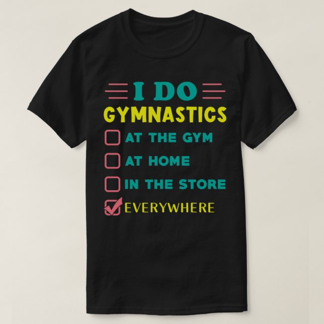 Gymnastik Gift Funny T-Shirt (Design vorne)